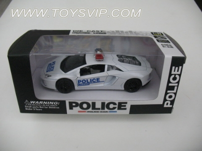 1:32 alloy police car (Lamborghini) colors mixed