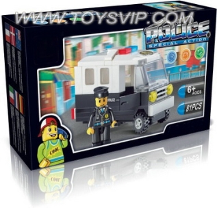 警察系列积木(81PCS)