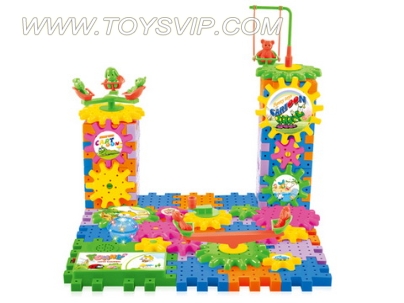 电动百变积木(带七彩灯光和音乐)103PCS
