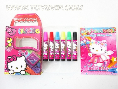 KT cat watercolor pen + pictures