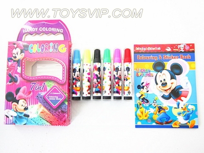 Mickey watercolor pen + pictures