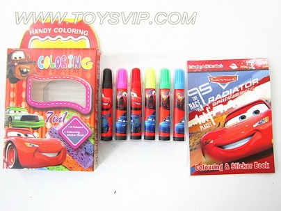 Cars watercolor pen + pictures