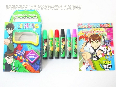BEN10 watercolor pen + pictures