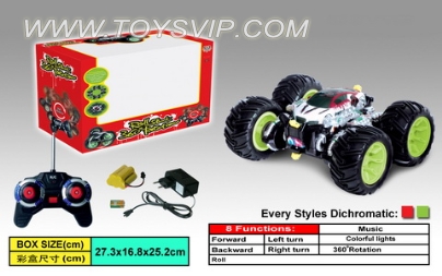 7-way rotary stunt car roll music and light (including electricity)