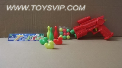 Solid color pong gun