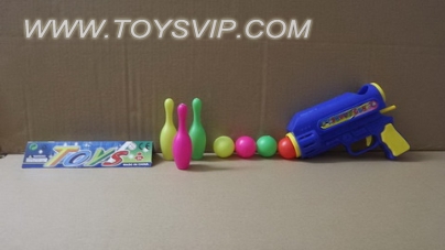 Solid color pong gun