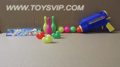 Solid color pong gun