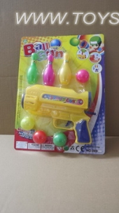 Solid color pong gun