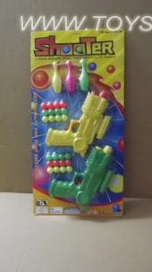 Solid color pong gun