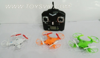 Quadrocopter aircraft (remote control with LCD) with camera
