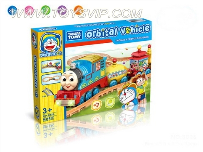 Rail car with light and music