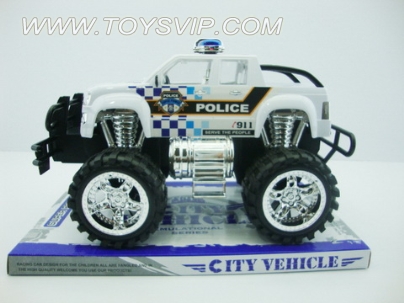 惯性越野警车(白/黑)