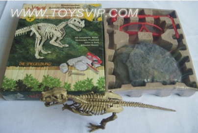 Antique archaeological dig dinosaur suit