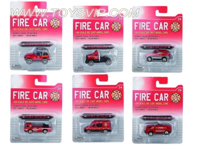 Fire sliding 1:64 alloy car