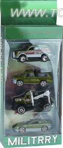 1:64 alloy sliding car Military Set