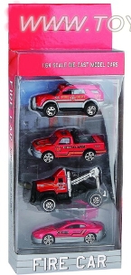 1:64 alloy car sliding Fire Suit
