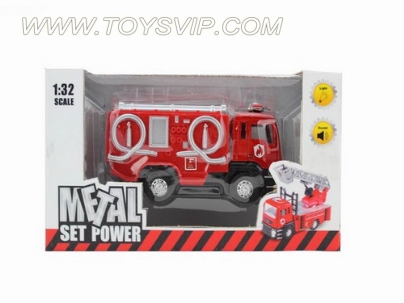1:32 alloy back of the fire truck with light and music