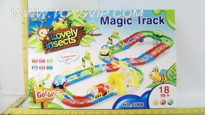 Insects Cartoon electric rail car with light and music