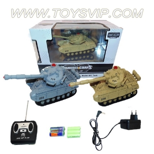 6-channel alloy remote control tanks(Including electricity)