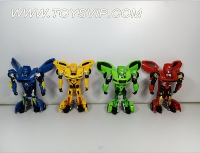 Four mixed alloy deformation car