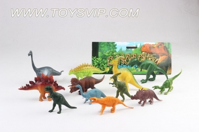 6 inch dinosaur 6 + 4 inch solid dinosaur 6