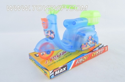 Candy motor with a bell pull cartoon
