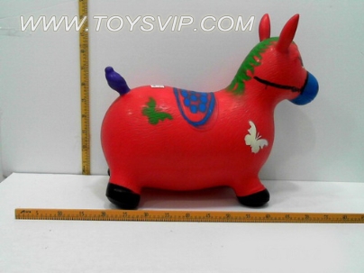 Inflatable jumping horse painting