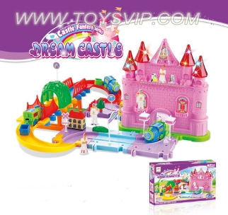 Magic Castle electric train track