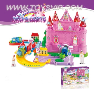 Magic Castle electric train track
