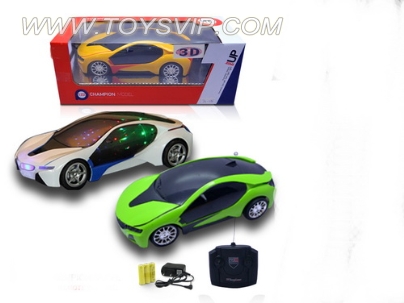 1:22 remote control car BMW I8 3D light (including electricity)