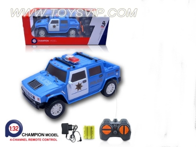 1:32 four police cars Hummer H2 (including electricity)