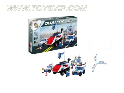 积木警车(800pcs)