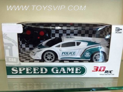 Lamborghini police car 3D dynamic automatic presentation remote control cars (including electricity)