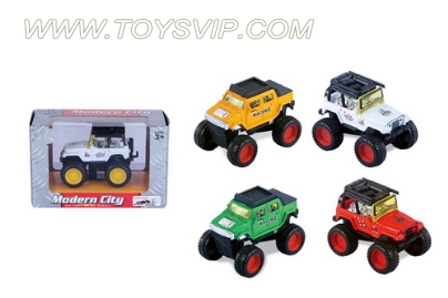 Alloy pull back Hummer Jeep Grand Wheeler