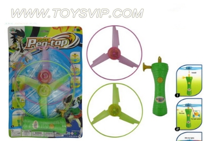 Transparent light on the chain UFO Gyro