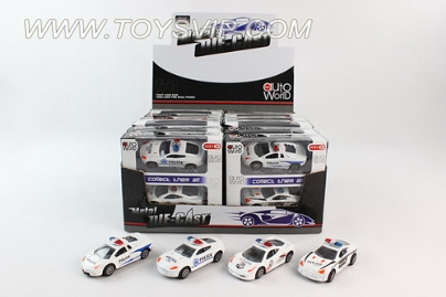 1:50合金滑行警车(24/PCS)