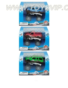 Alloy off-road vehicles (3 asst)