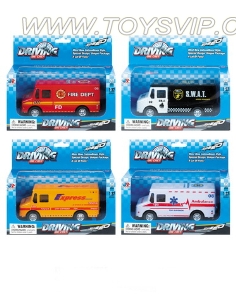 Alloy car (4 asst)