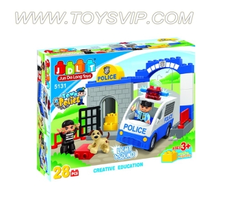 警察IC灯光积木(28/PCS)
