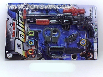POLICE SET + ping-pong gun