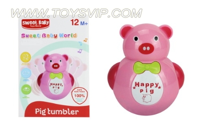 小猪音乐灯光不倒翁