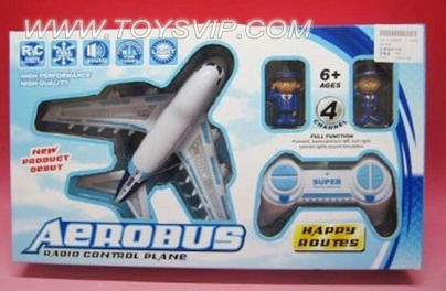 Remote control airplane with light and sound