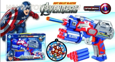 Captain America: 6 guns.