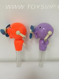 Elephants spray fan