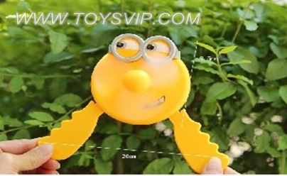 Small yellow manpower mini fan pressure