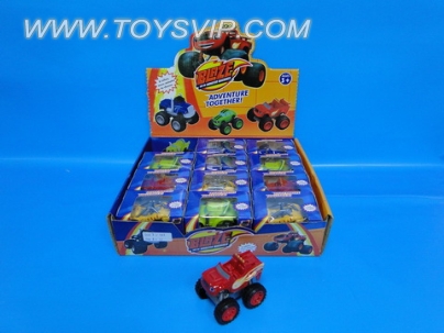 惯性怪兽车(12/PCS)