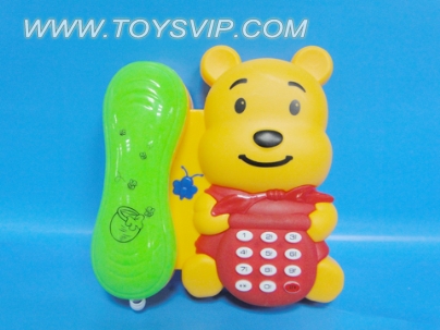 Bear lighting music phone