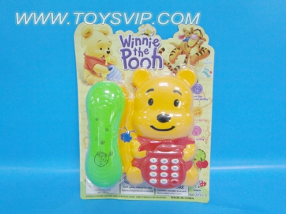Bear lighting music phone