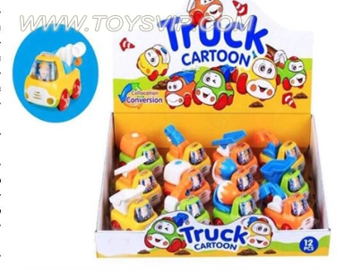 卡通惯性工程车(12/PCS)