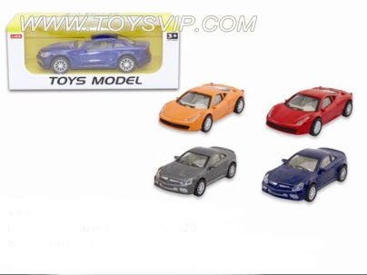 Mercedes / Ferrari emulation alloy car